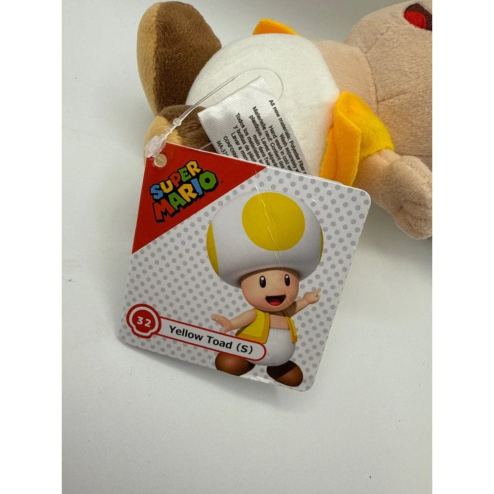 Little Buddy Super Mario Plush Toy Unisex Small Yellow New Toad 32 Collectible